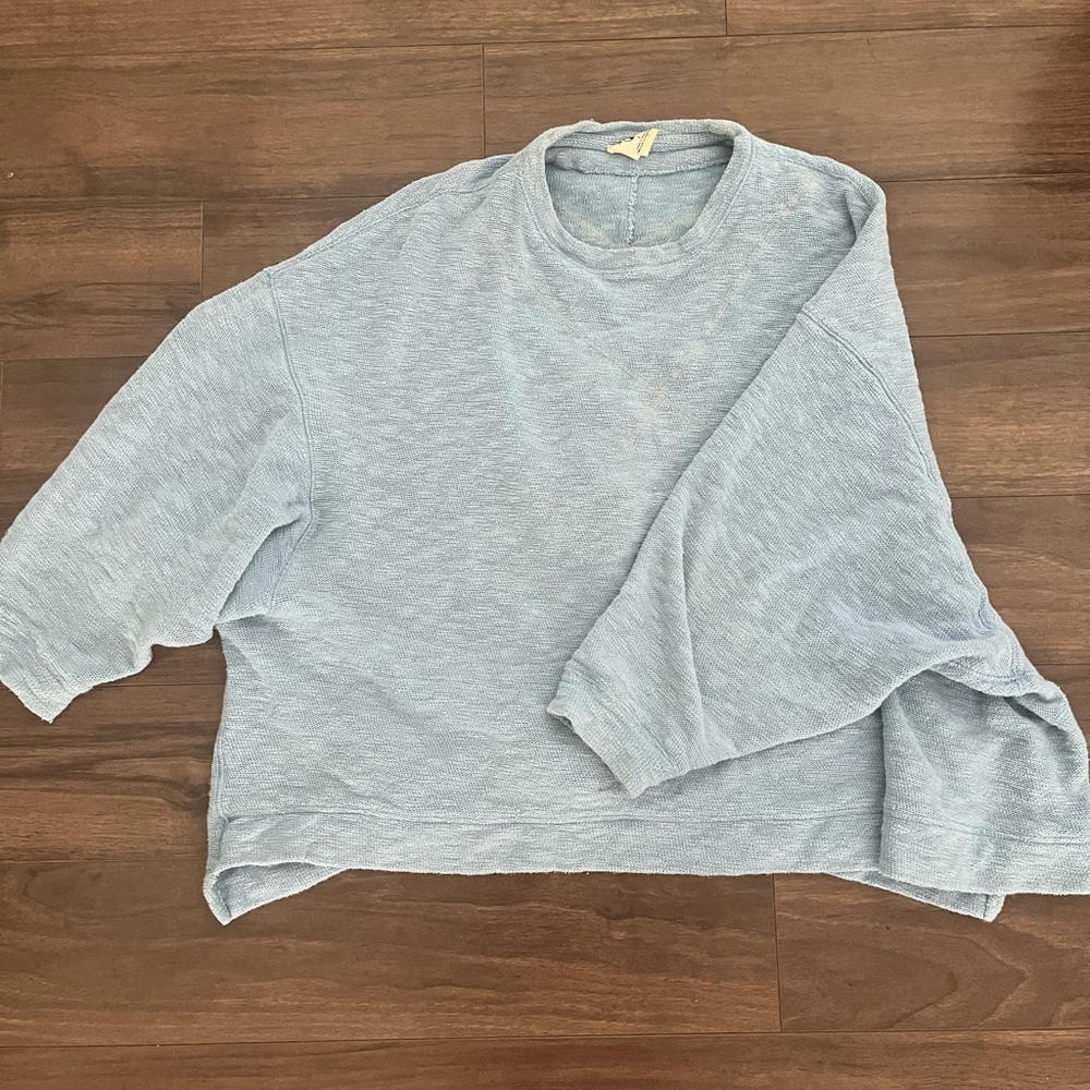 Free people heavy knit boxy sweater